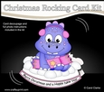3D Shaped Rocking Christmas Card Mini Kit - Cute Little Dino