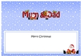 Large DL Merry Christmas MUM & DAD with Santa insert