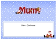 Large DL Merry Christmas MUM with Santa insert