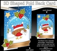Christmas 3D Shaped No-Hole Fold Back Mini Kit - Bobbin Robin has a Letter for Santa