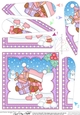 Christmas Fan Pyramage Topper - Bobbin Robin