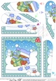 Christmas Fan Pyramage Topper - Bobbin Robin