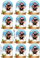 Little Shih Tzu Dog Snow Globe Gift Tags