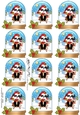 Little Shih Tzu Dog Snow Globe Gift Tags
