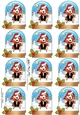 Little Springer Spaniel Dog Snow Globe Gift Tags