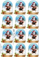 Little Springer Spaniel Dog Snow Globe Gift Tags