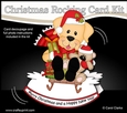 3D Shaped Rocking Christmas Card Mini Kit - Little Golden Labrador Dog