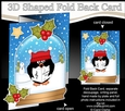 Christmas 3D Shaped No-Hole Fold Back Mini Kit - Pip Penguin is Carol Singing