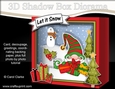 3D Christmas Diorama Shadow Box Card Mini Kit - Gnome Gnanazz has Xmas Presents