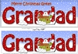 Large DL Merry Christmas GREAT GRANDAD insert with Snowman Rio