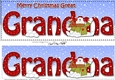 Large DL Merry Christmas GREAT GRANDMA insert with Snowman Rio