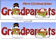 Large DL Merry Christmas GREAT GRANDPARENTS insert with Snowman Rio