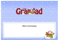 Large DL Merry Christmas GREAT GRANDAD insert with Snowman Rio