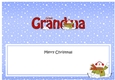 Large DL Merry Christmas GREAT GRANDMA insert with Snowman Rio