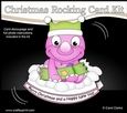 3D Shaped Rocking Christmas Card Mini Kit - Cute Little Dino