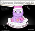 3D Shaped Rocking Christmas Card Mini Kit - Cute Little Dino