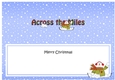 Large DL Merry Christmas ACROSS THE MILES insert with Snowman Rio