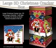 3D Large Christmas Cracker Box - Little St Bernard Dog