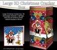 3D Large Christmas Cracker Box - Little Husky Dog