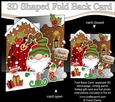 3D Shaped No-Hole Fold Back Christmas Card Mini Kit - Gnome Gnanazz has an Xmas Stocking