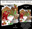 3D Shaped No-Hole Fold Back Christmas Card Mini Kit - Gnome Gnanazz has an Xmas Tree