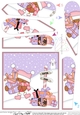 Christmas Bobbin Robin has lots of Xmas Presents Fan Pyramage Topper