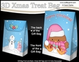 3D Christmas Gift Bag Mini Kit - Bobbin Robin is making Snow Balls