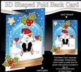 Christmas 3D Shaped No-Hole Fold Back Mini Kit - Snowball Sam is Sledging