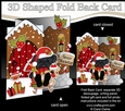 3D Shaped No-Hole Fold Back Christmas Card Kit - Little Shih Tzu Dog