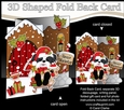 3D Shaped No-Hole Fold Back Christmas Card Kit - Little Shih Tzu Dog