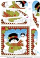 Christmas Snowman Rio Fan Pyramage Topper