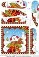 Christmas Snowman Rio Fan Pyramage Topper