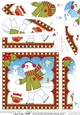 Christmas Snowman Rio Fan Pyramage Topper