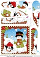 Christmas Snowman Rio Fan Pyramage Topper