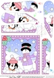 Christmas Snowman Rio Fan Pyramage Topper