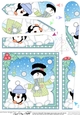 Christmas Snowman Rio Fan Pyramage Topper