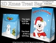3D Christmas Gift Bag Mini Kit - Little Bichon Frise Dog