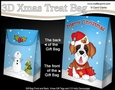 3D Christmas Gift Bag Mini Kit - Little St Bernard Dog