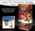3D Large Christmas Cracker Box -  Snowman Rio has a Heart