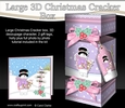 3D Large Christmas Cracker Box -  Snowman Rio has a Heart