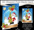 Christmas 3D Shaped No-Hole Fold Back Mini Kit - Santa has an Xmas Tree