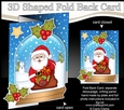 Christmas 3D Shaped No-Hole Fold Back Mini Kit - Santa has a Sack of Presents