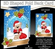 Christmas 3D Shaped No-Hole Fold Back Mini Kit - Livvy Bear has a Sack of Presents