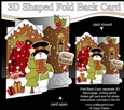 3D Shaped No-Hole Fold Back Christmas Card Mini Kit - Snowman Rio wants Snow!