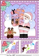 Christmas Santa 8 x 8 Scalloped Corner Topper