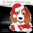 3D Shaped Christmas Card Kit - Little Springer Spaniel Dog