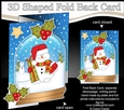 Christmas 3D Shaped No-Hole Fold Back Mini Kit - Snowman Oli has Presents