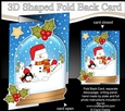 Christmas 3D Shaped No-Hole Fold Back Mini Kit - Snowman Oli has a Letter for Santa