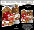 3D Shaped No-Hole Fold Back Christmas Card Mini Kit - Cute Bobbin Robin has a Letter for Santa