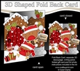 3D Shaped No-Hole Fold Back Christmas Card Mini Kit - Cute Bobbin Robins are Snowballing